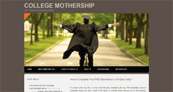 Desktop Screenshot of collegemothership.com