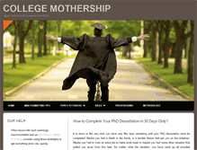 Tablet Screenshot of collegemothership.com